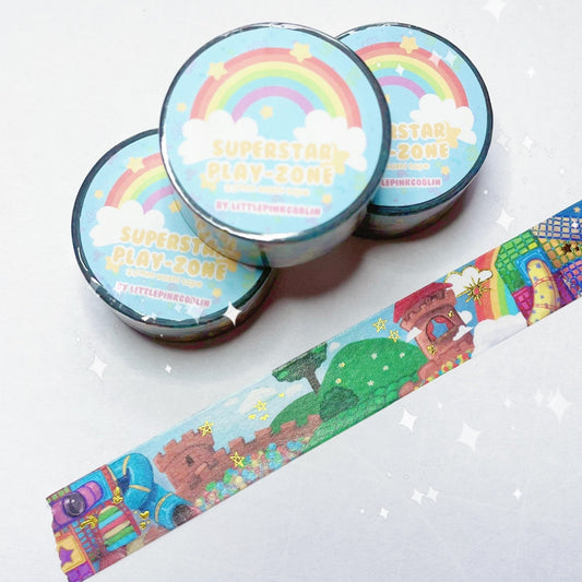 SuperStar Play Zone Washi Tape 20mm x 20m Soft Play Illustration Design
