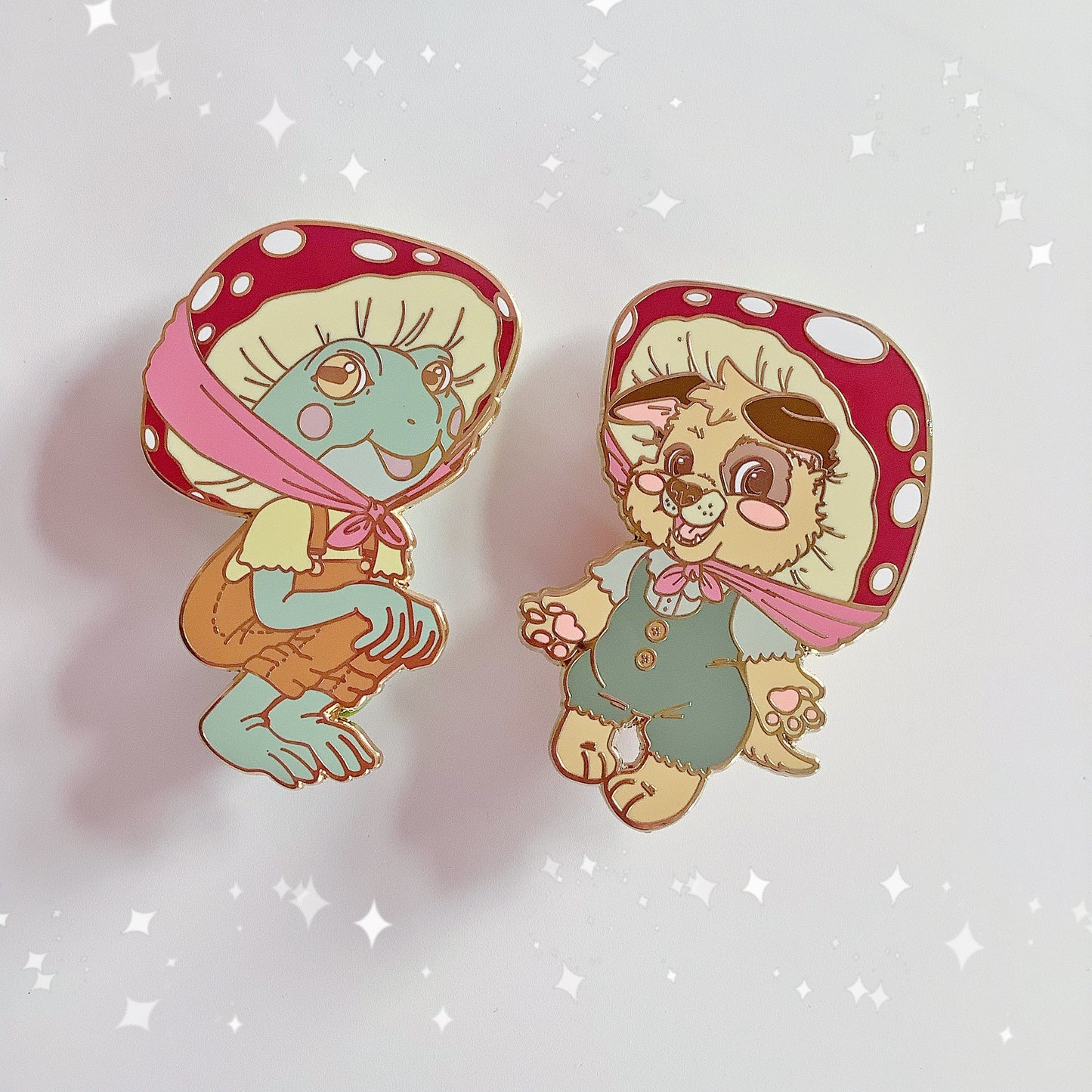 Goblincore Friends Enamel Pins