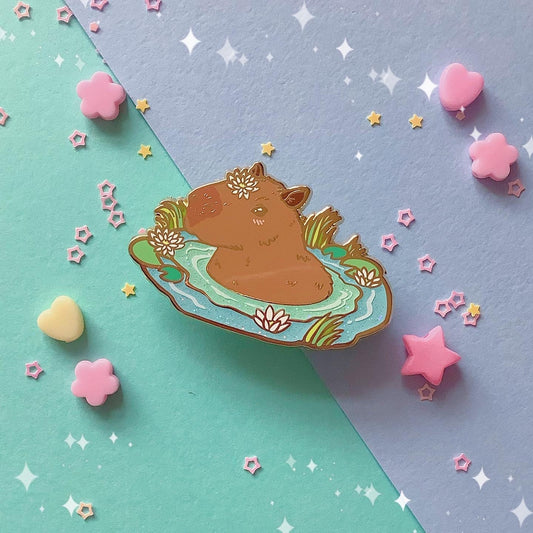 Capybara Enamel Pin