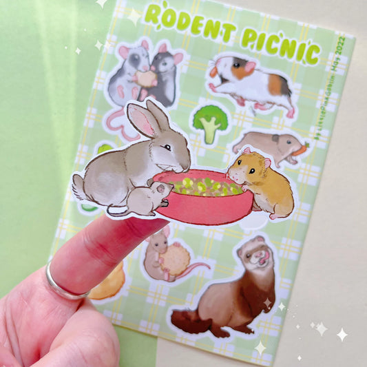 Rodent Picnic | Vinyl Sticker Sheet