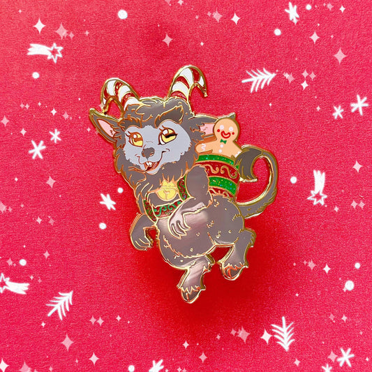 Little Krampus Enamel Pin