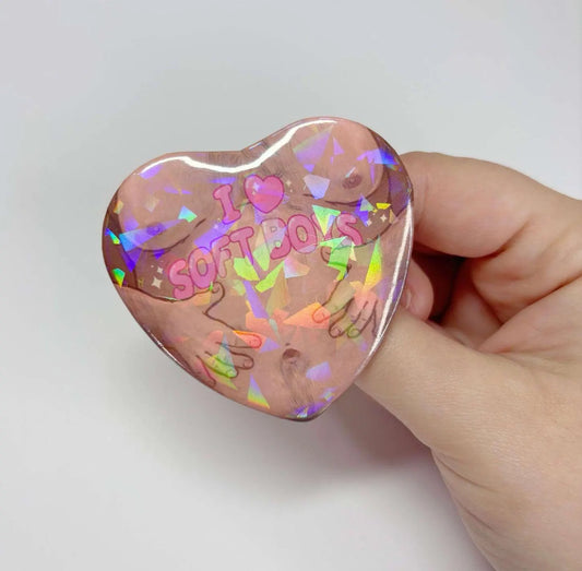 I ♡ Soft Boys | Holographic Badge