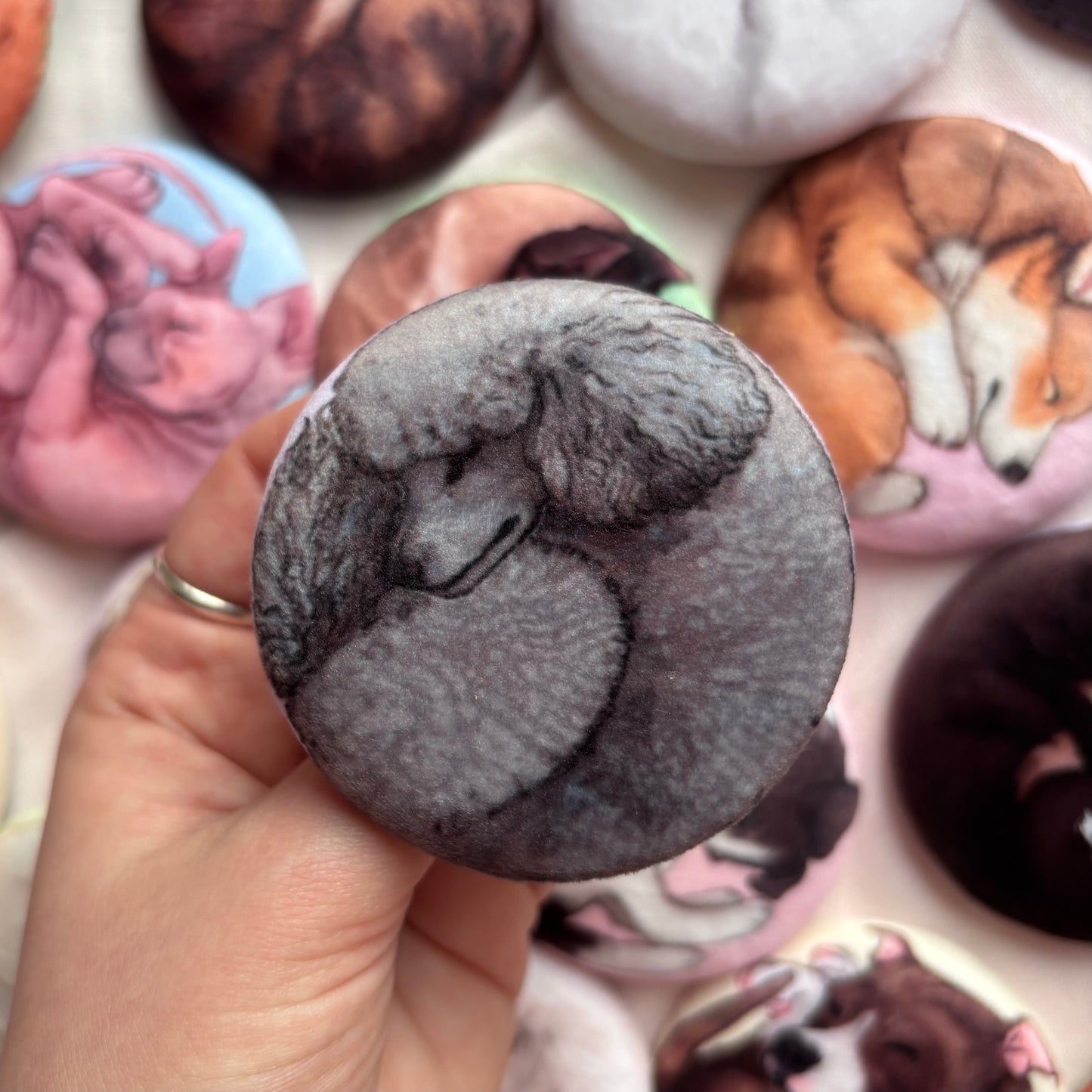 Paws & Dreams Plush Pin | Poodle