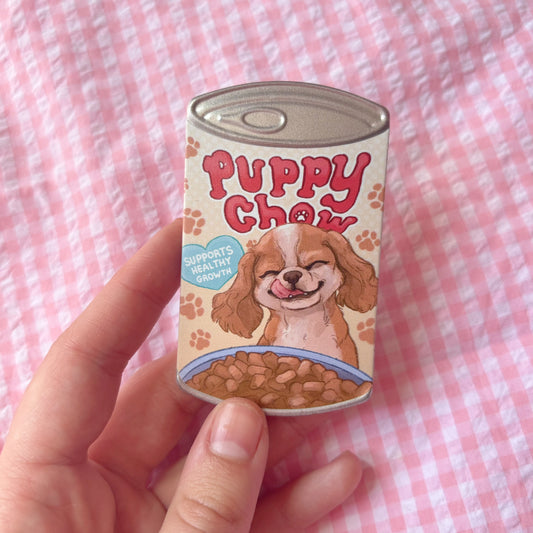 Puppy Chow Tinplate Can Badge