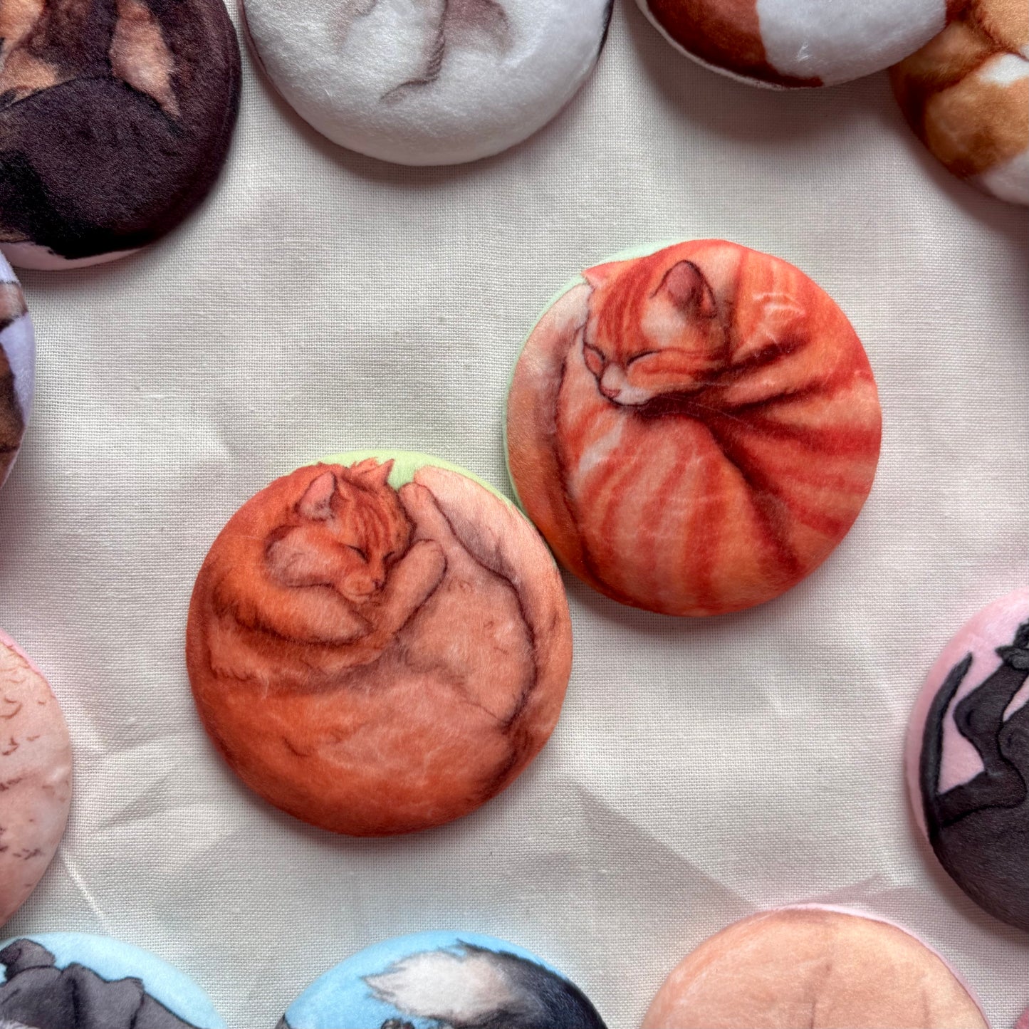 Paws & Dreams Plush Pin | Orange Cat