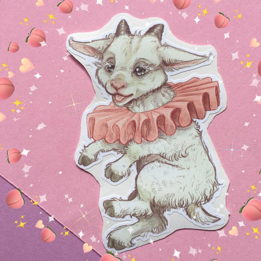 Gilbert the Baby Goat | Vinyl Sticker