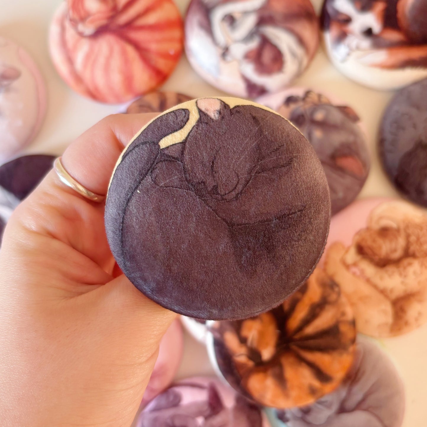 Paws & Dreams Plush Pin | Black Cat