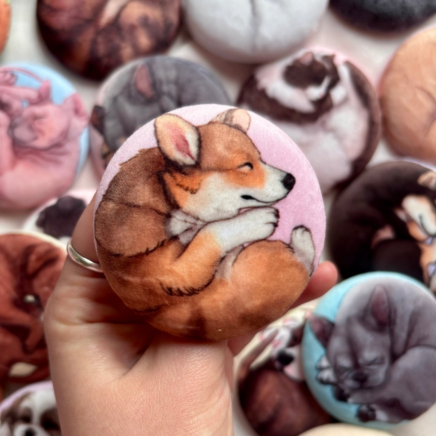 Paws & Dreams Plush Pin | Corgi