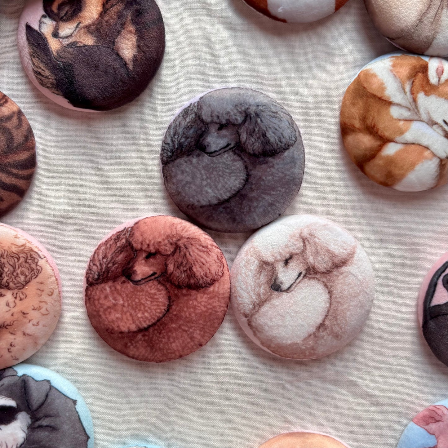 Paws & Dreams Plush Pin | Poodle