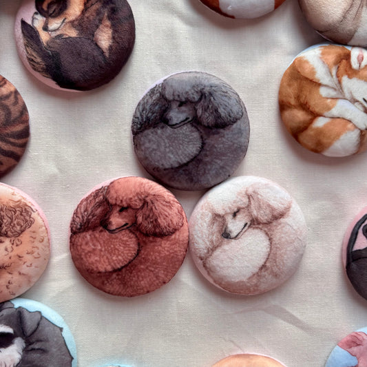 Paws & Dreams Plush Pin | Poodle