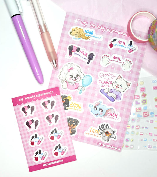 Beauty Appointments | Planner Stickers