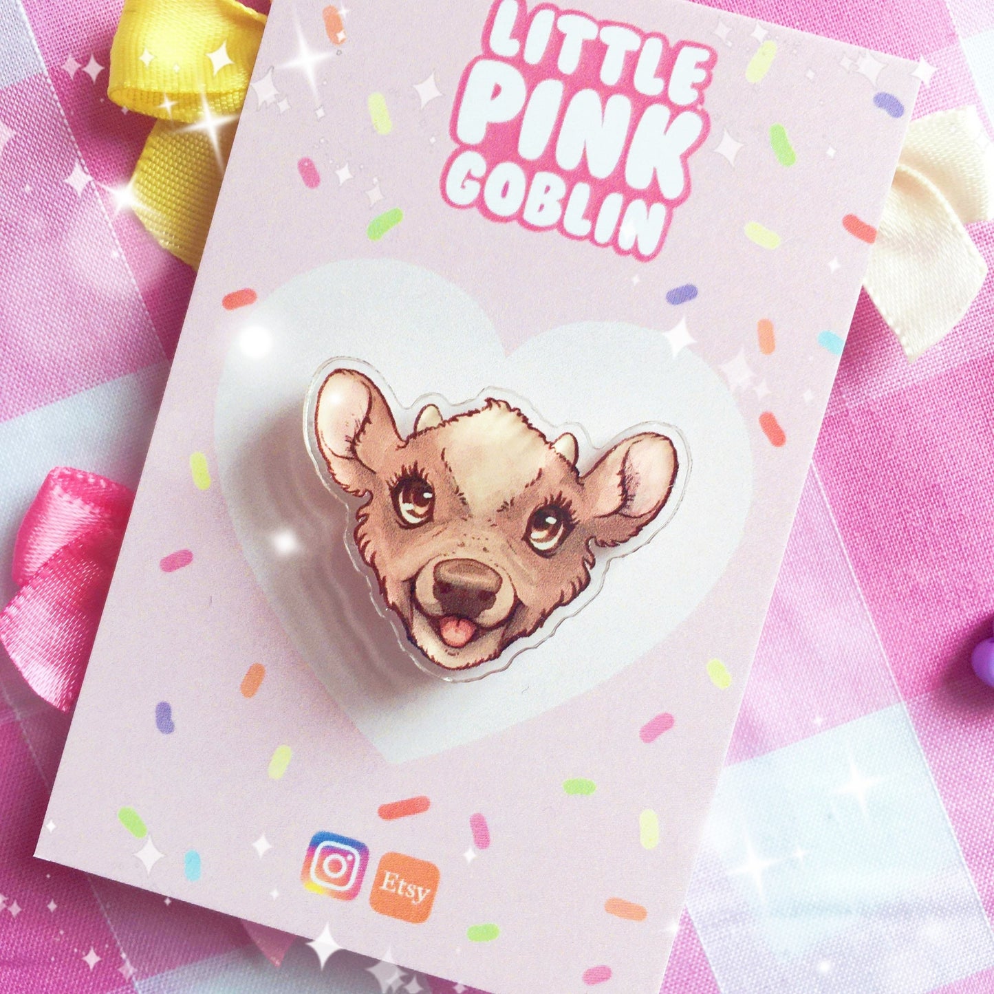 Little Brown Cow | Acrylic Pin