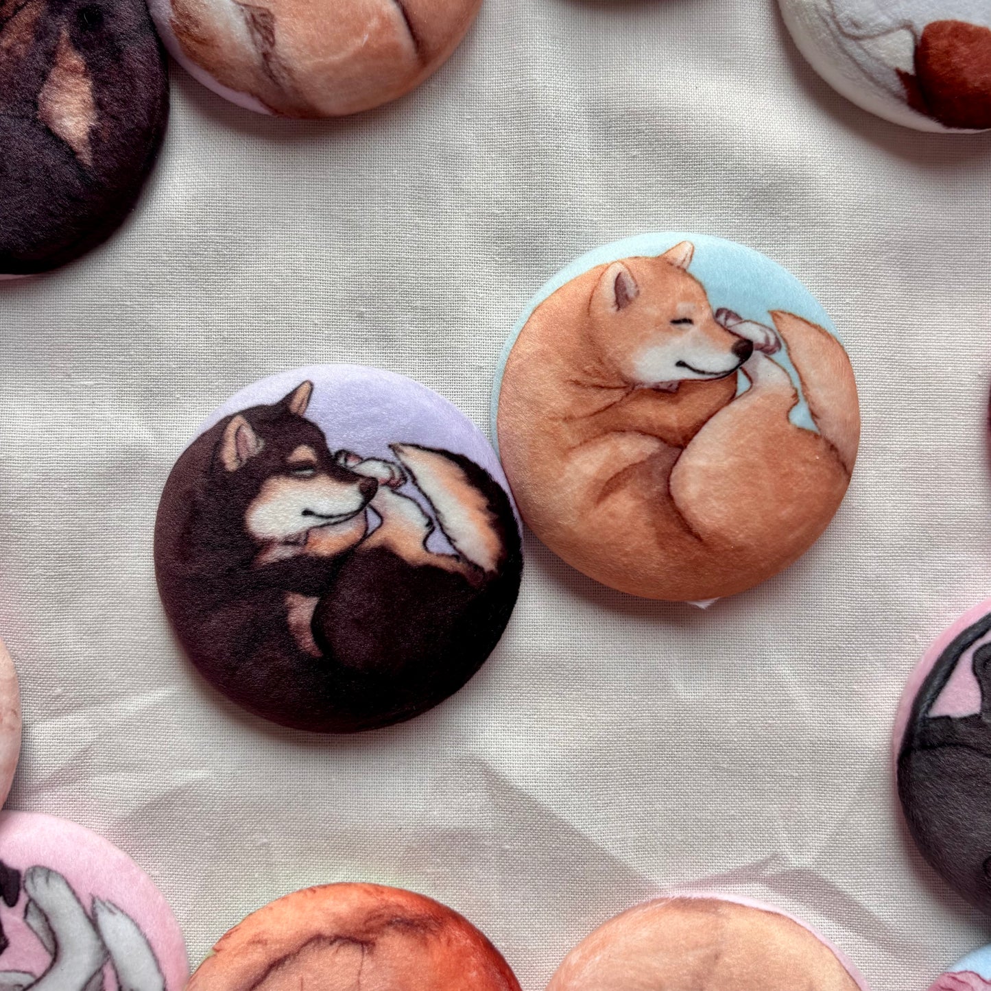 Paws & Dreams Plush Pin | Shiba Inu