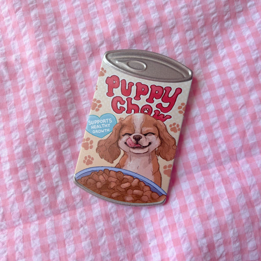 Puppy Chow Tinplate Can Badge