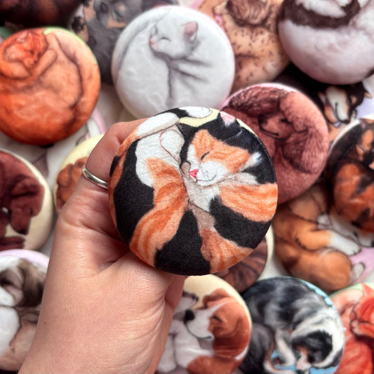 Paws & Dreams Plush Pin | Calico Cat