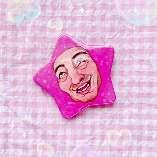 Pink Guy | Holographic Badge