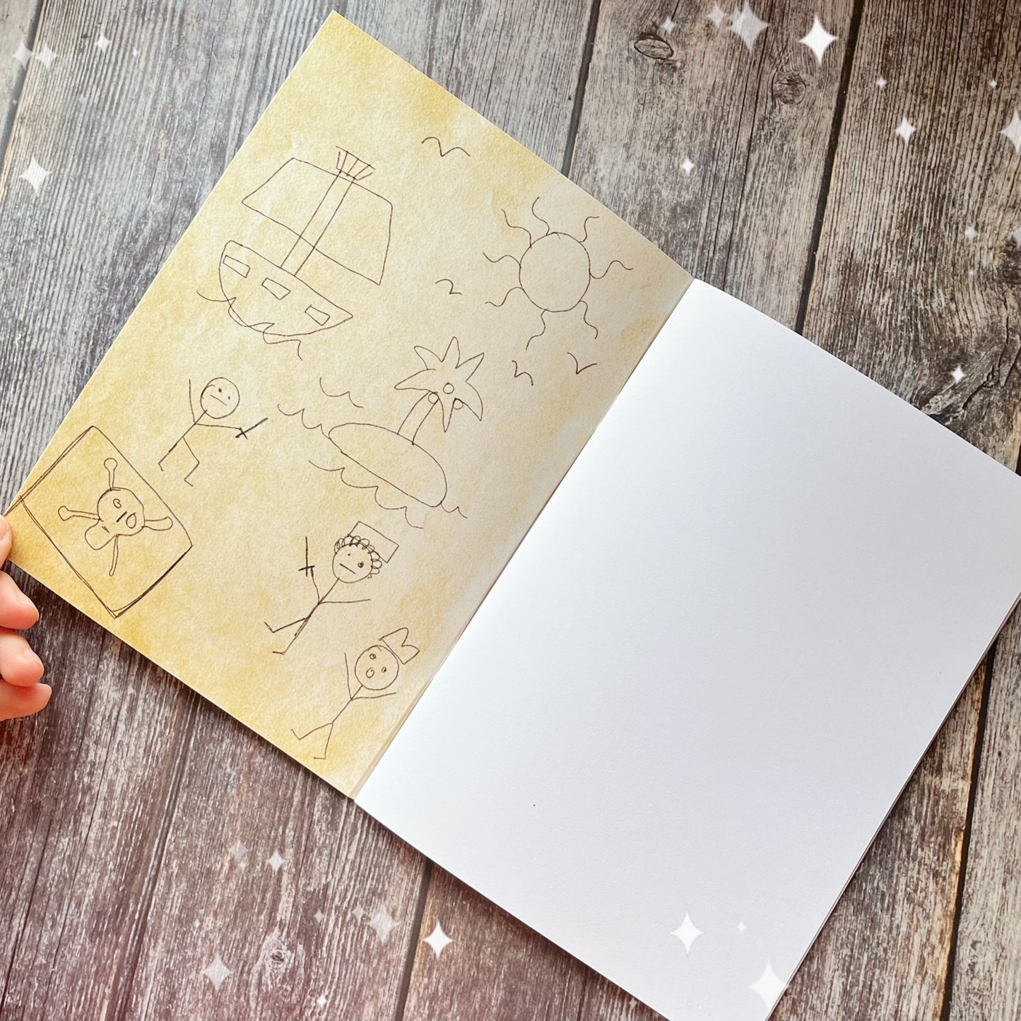 Gay Pirates Lucius and Izzy Hands 18+ Sketchbook A5 White Paper Notebook