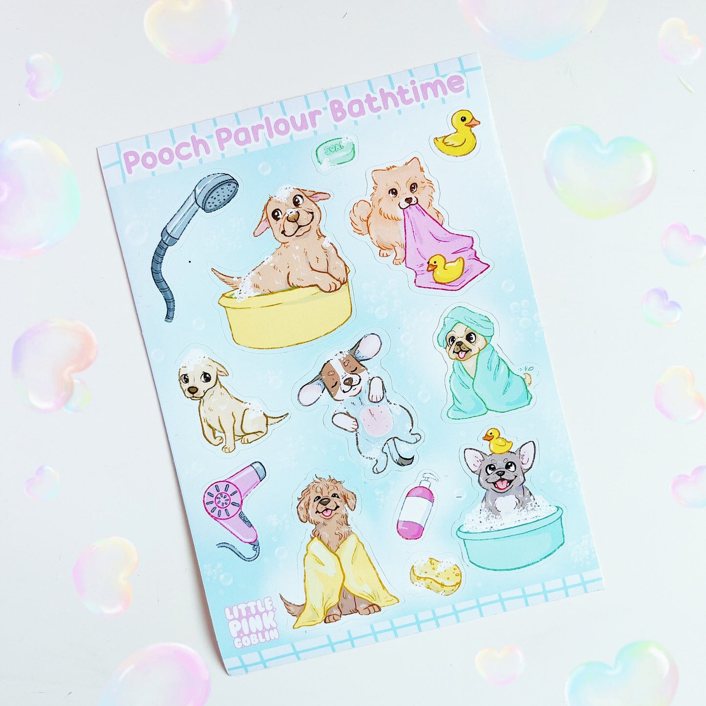 Doggy Bathtime | Sticker Sheets