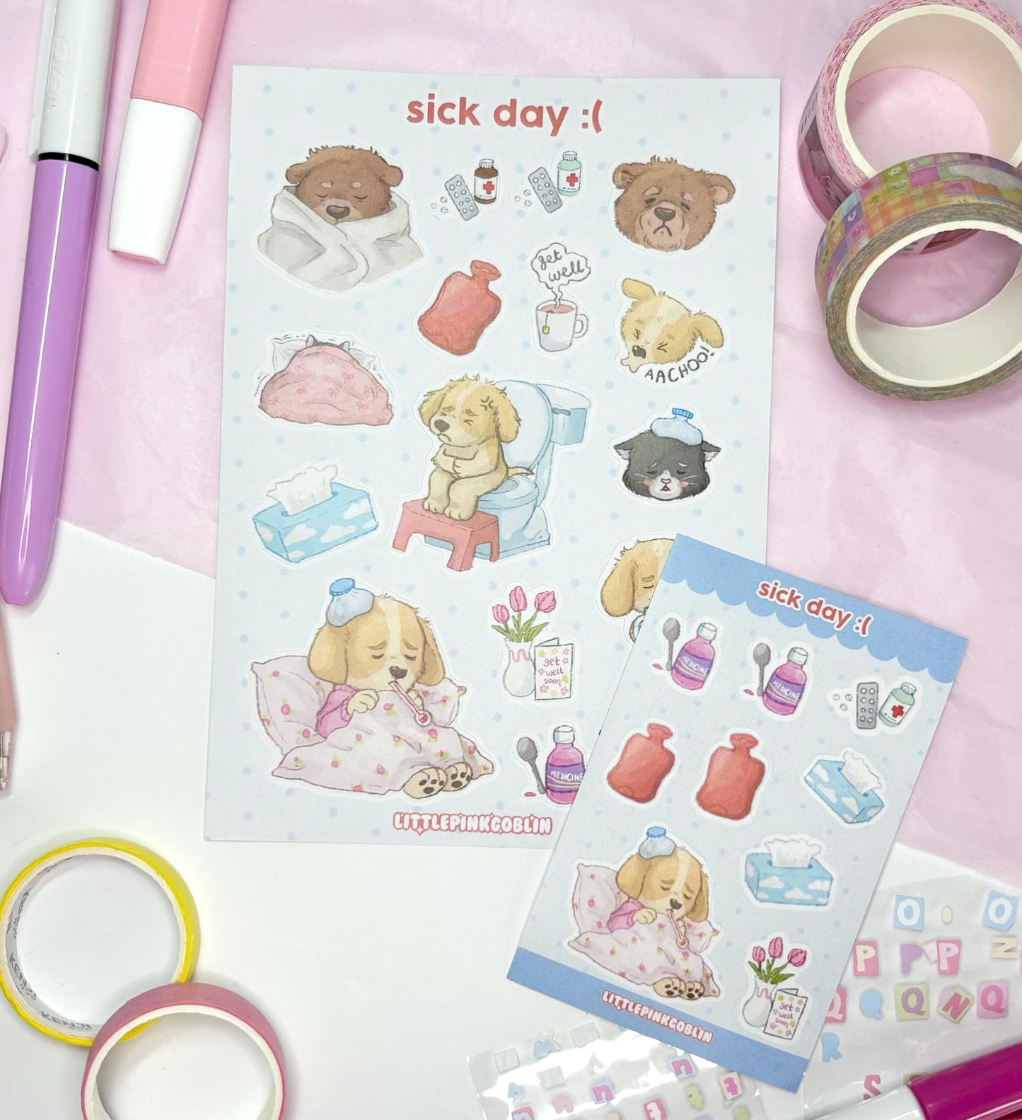 Sick Days| Planner Stickers