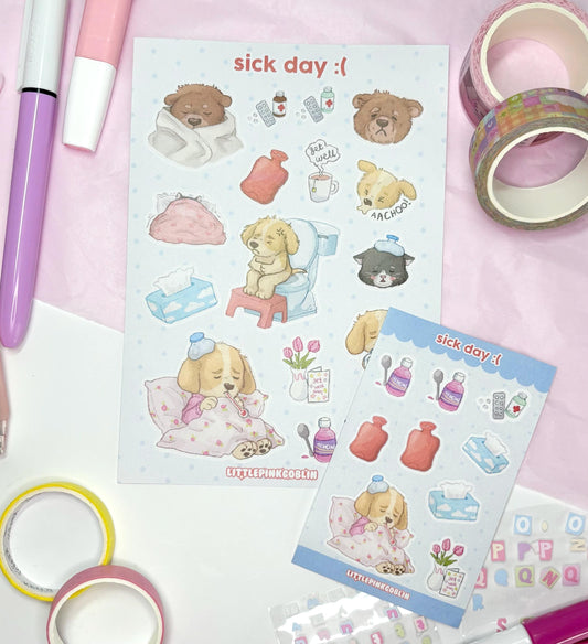 Sick Days| Planner Stickers