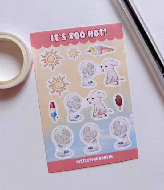 It’s Too Hot! | Planner Stickers