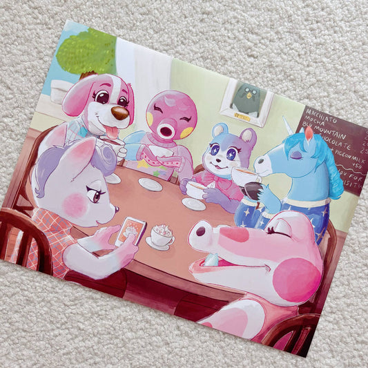 Animal Crossing Teatime Print