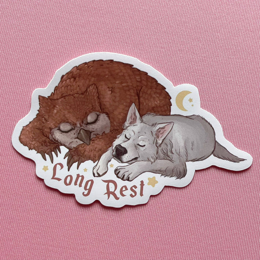 BG3 Scratch and the Owlbear | Vinyl Sticker