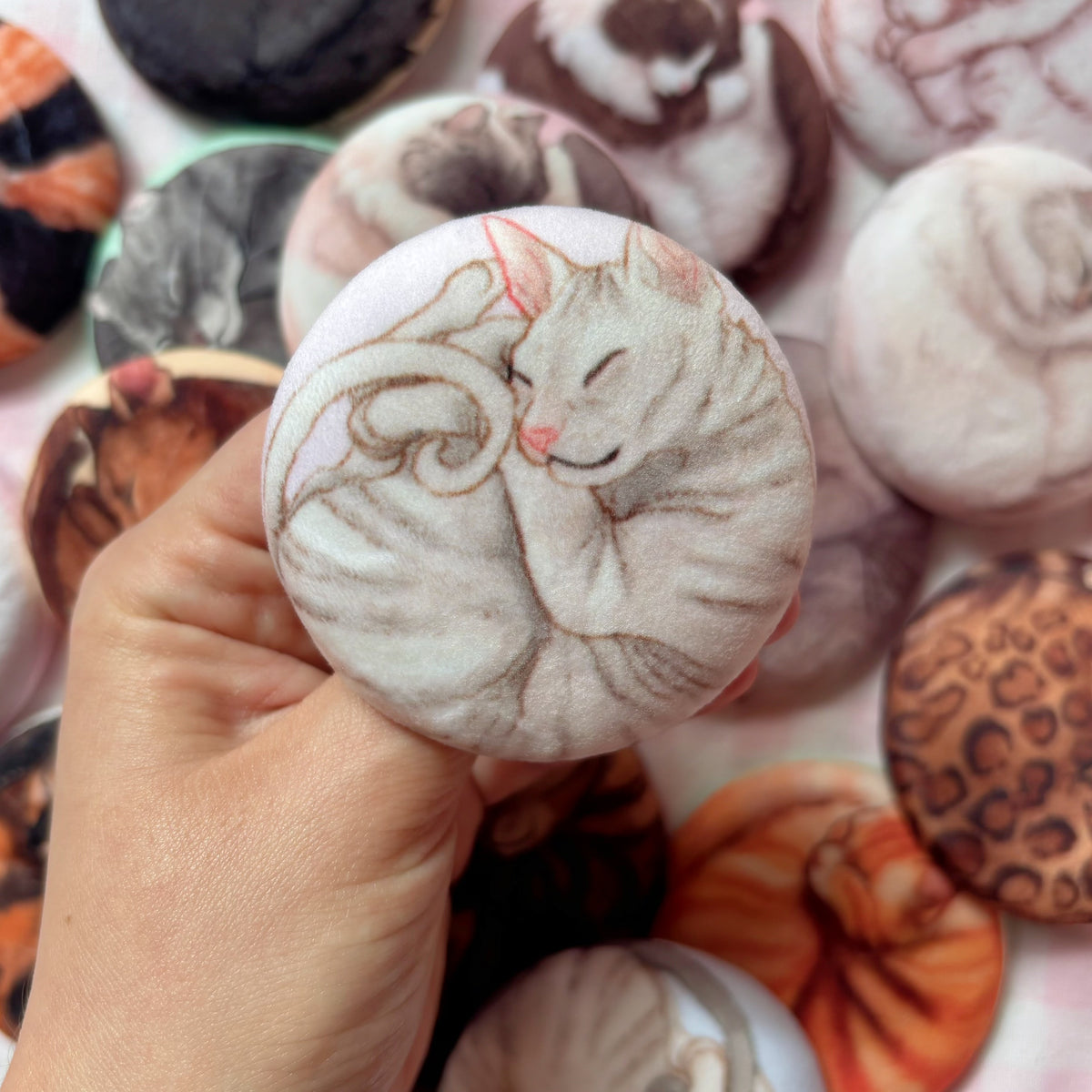 Paws & Dreams Plush Pin | Cornish Rex Cat