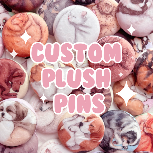 Custom Paws & Dreams Plush Pin