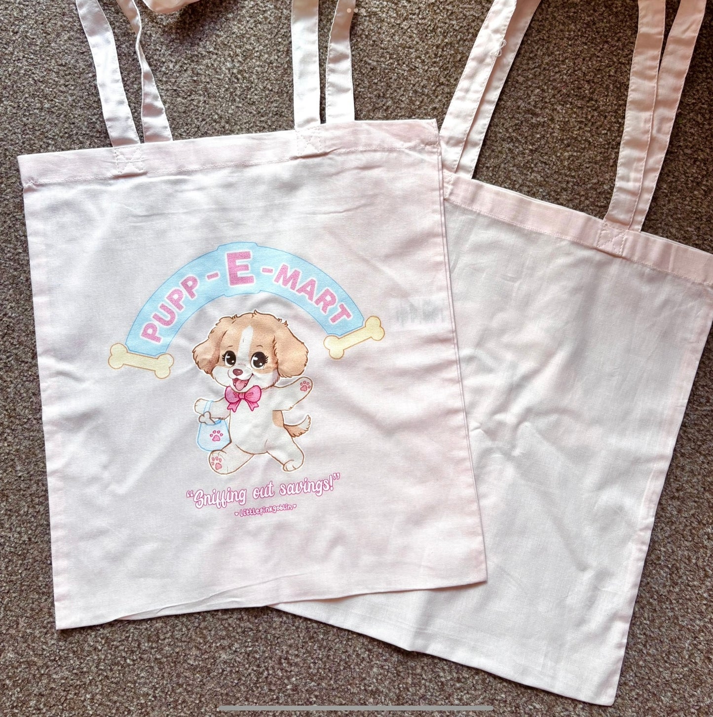 B GRADE - Pupp-E-Mart Tote Bags