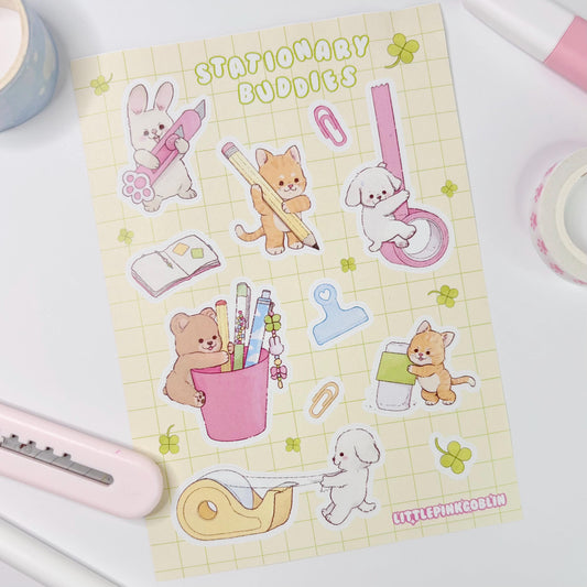 Stationary Buddies | Sticker Sheet