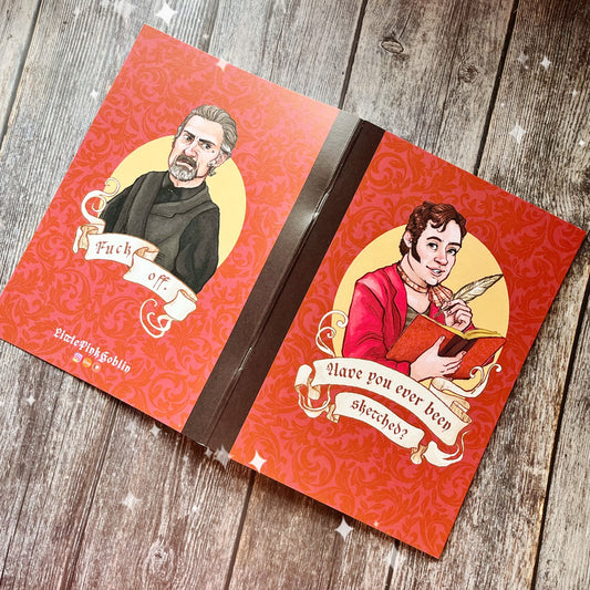 Gay Pirates Lucius and Izzy Hands 18+ Sketchbook A5 White Paper Notebook