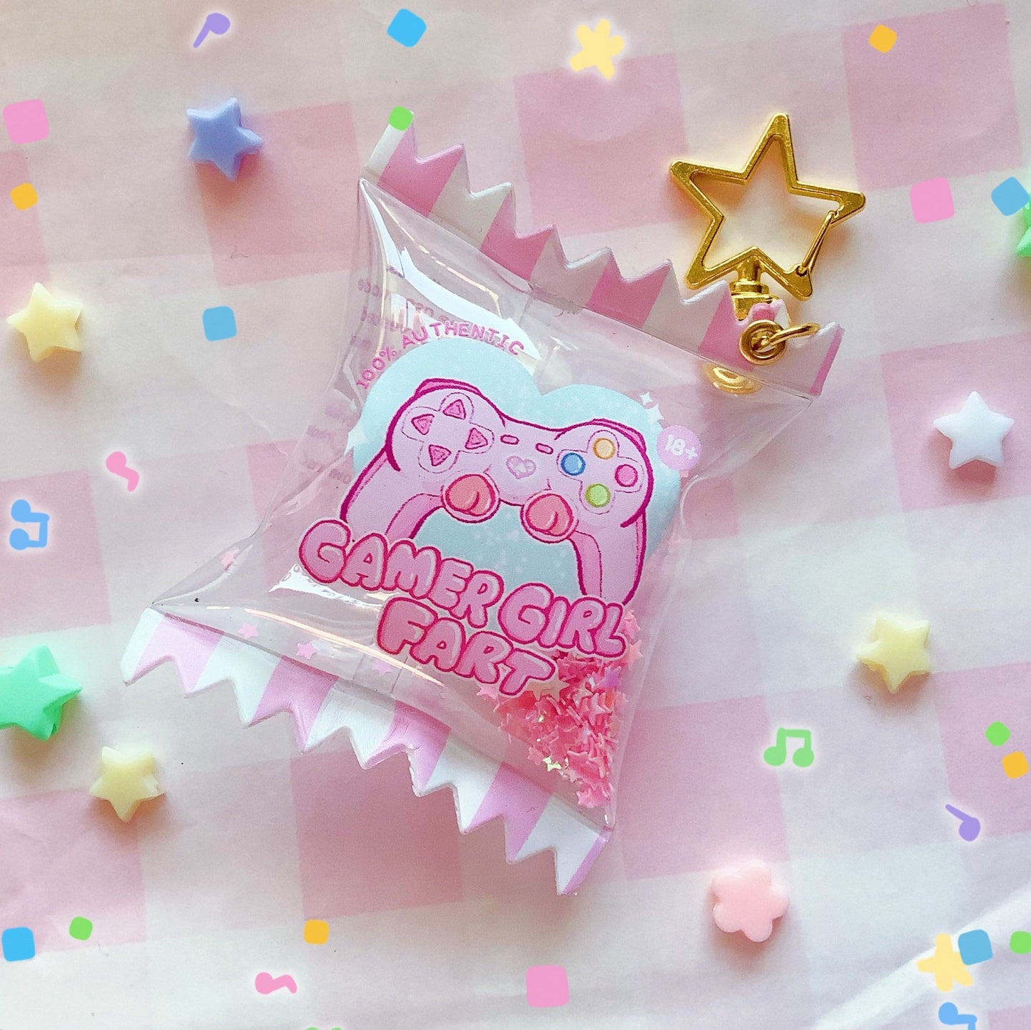 Gamer Girl Fart | Candy Bag Keychain