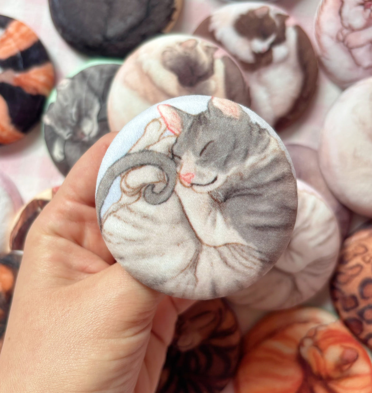Paws & Dreams Plush Pin | Cornish Rex Cat