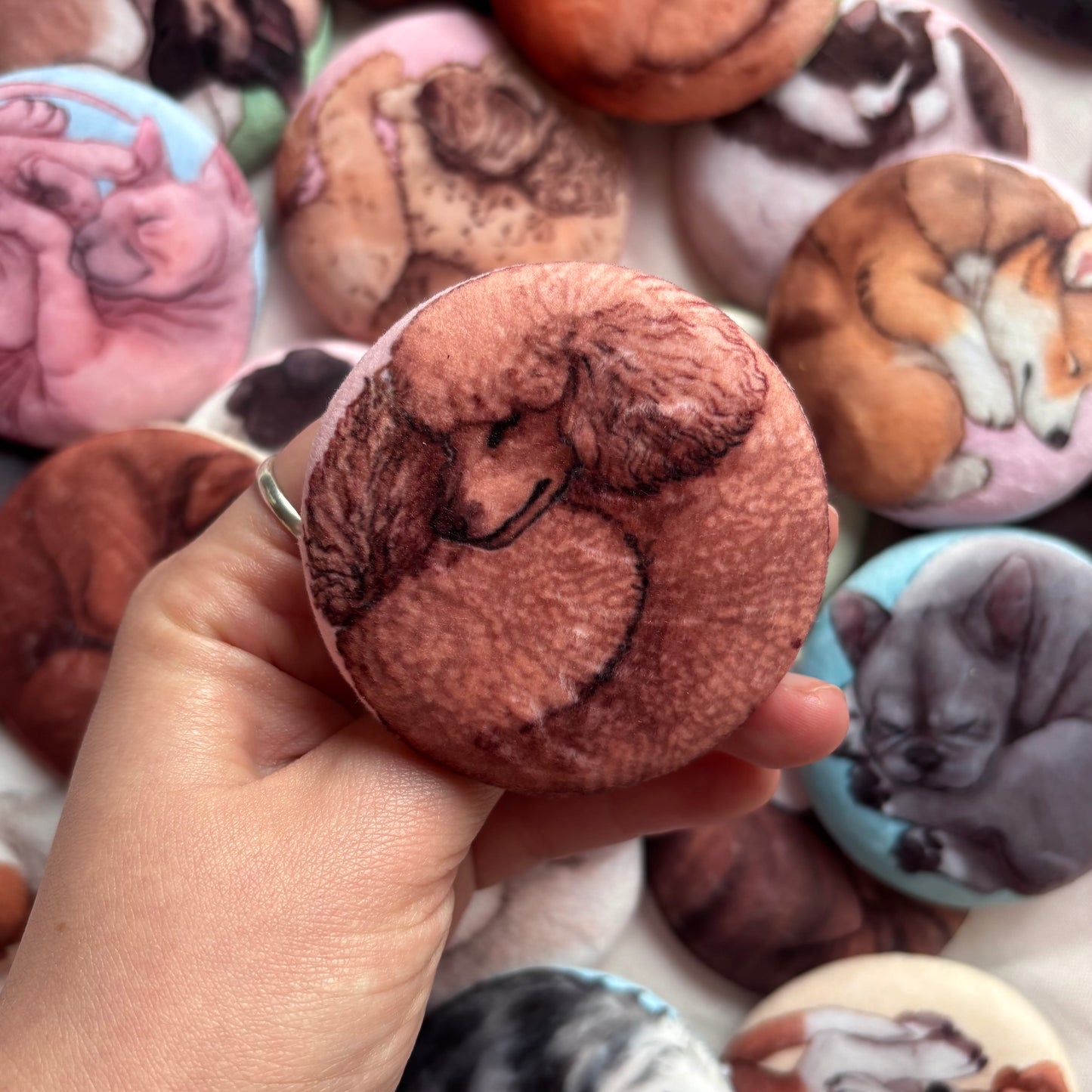 Paws & Dreams Plush Pin | Poodle