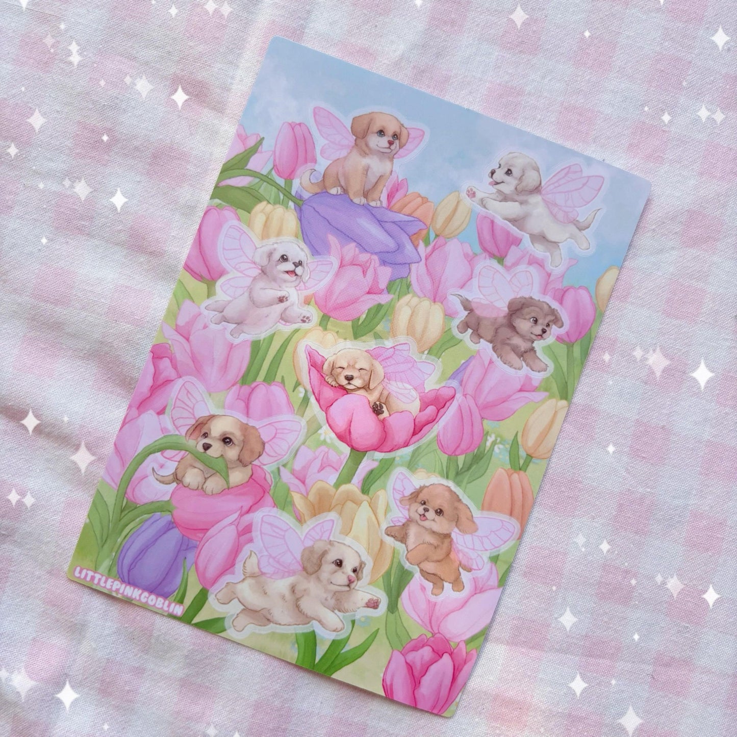 Fairy Puppies | Vinyl Sticker Sheet