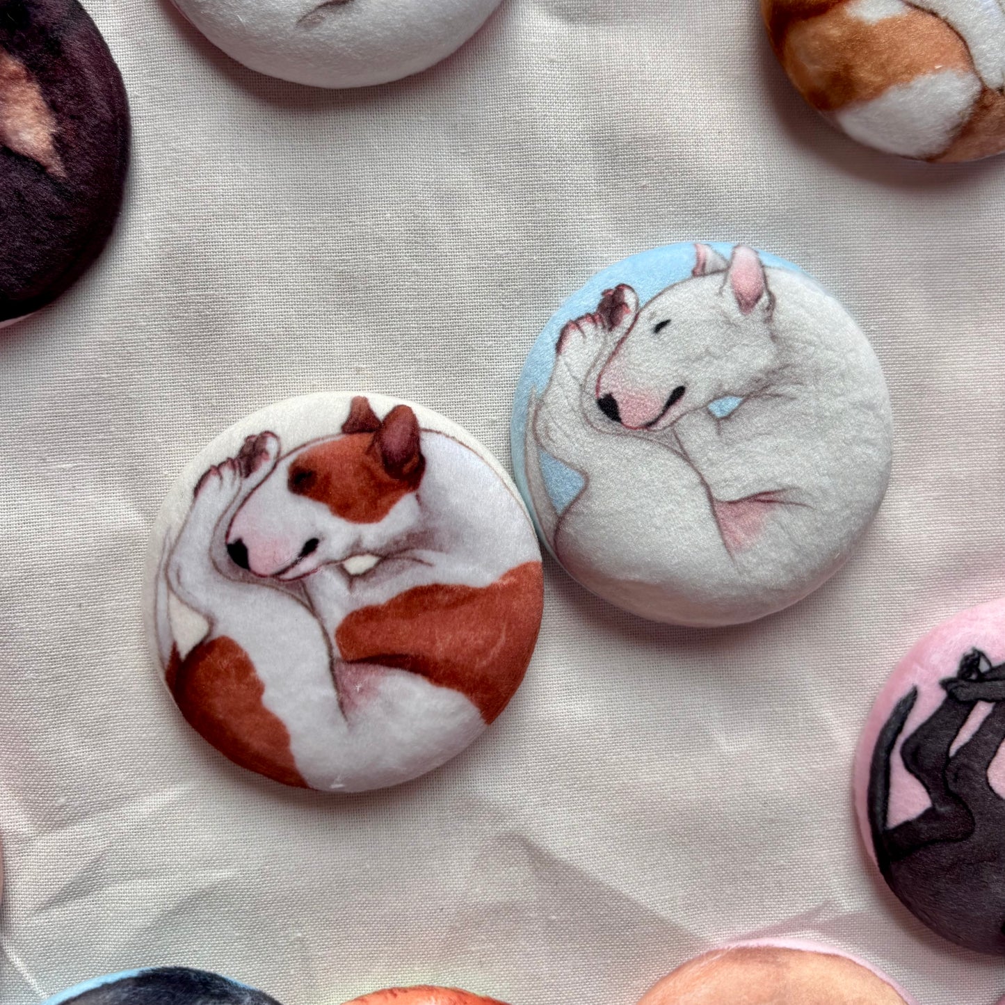 Paws & Dreams Plush Pin | Bull Terrier