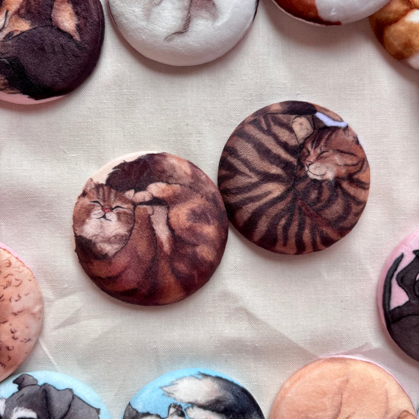 Paws & Dreams Plush Pin | Tabby Cat