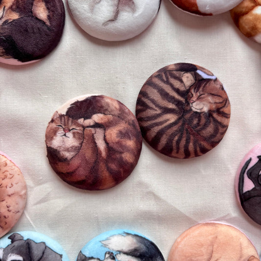 Paws & Dreams Plush Pin | Tabby Cat