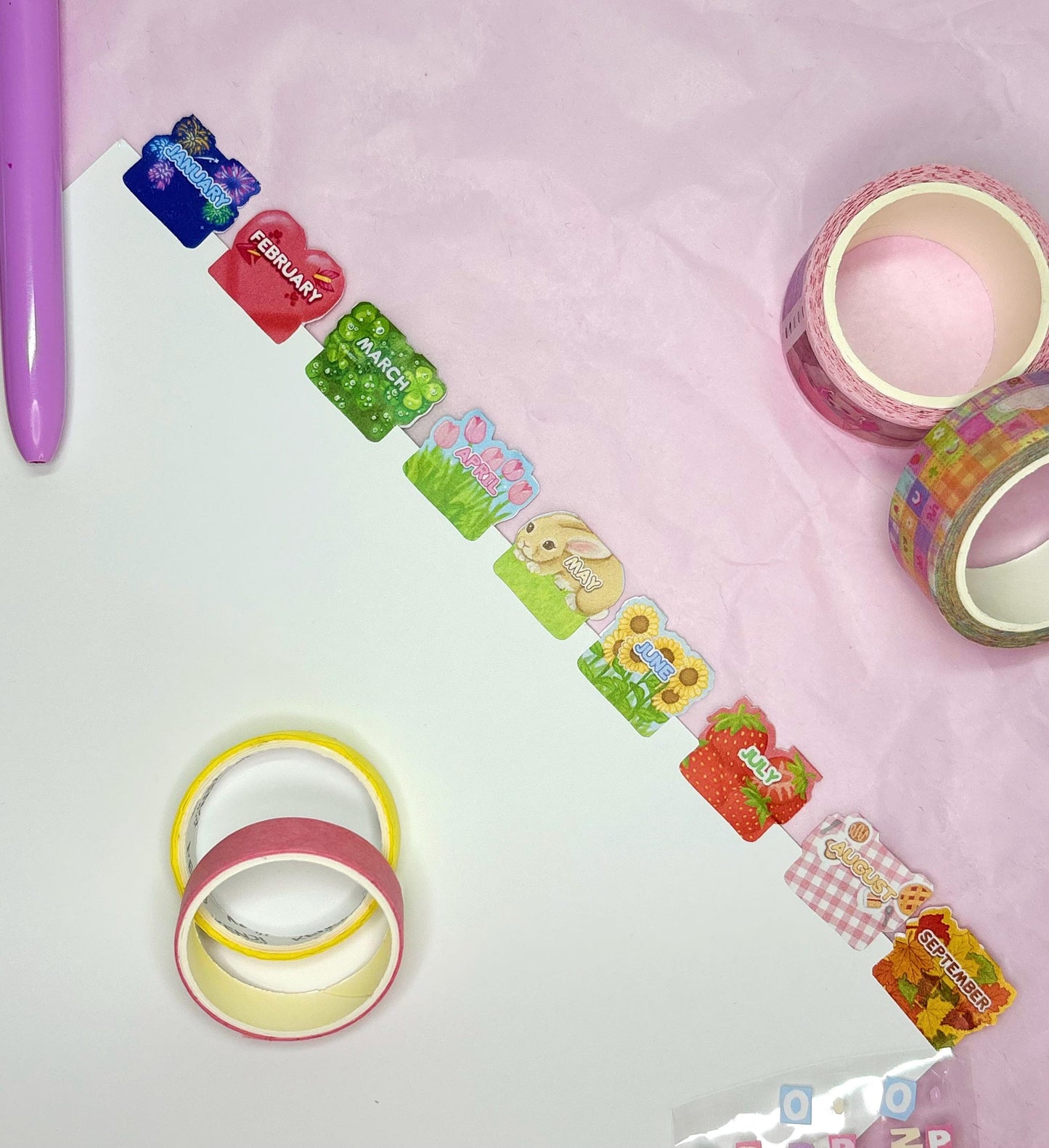 Monthly Tabs | Planner Stickers