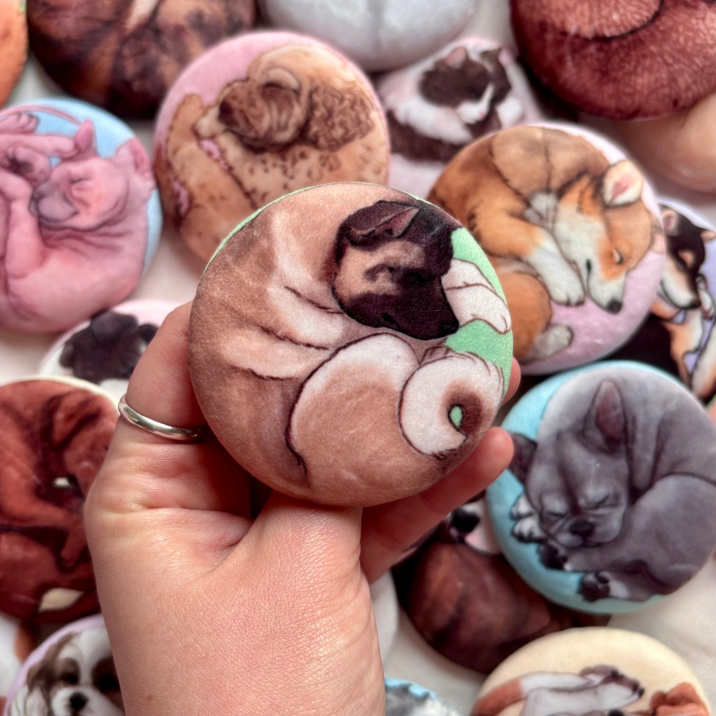 Paws & Dreams Plush Pin | Akita Inu