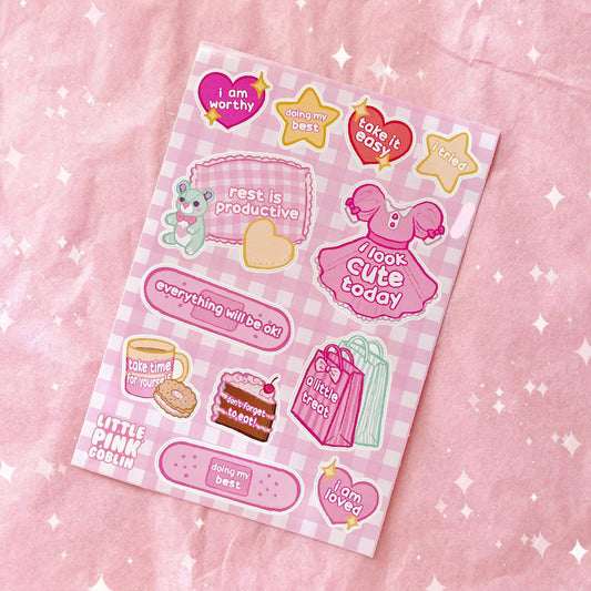 Positive Affirmations | Vinyl Sticker Sheet