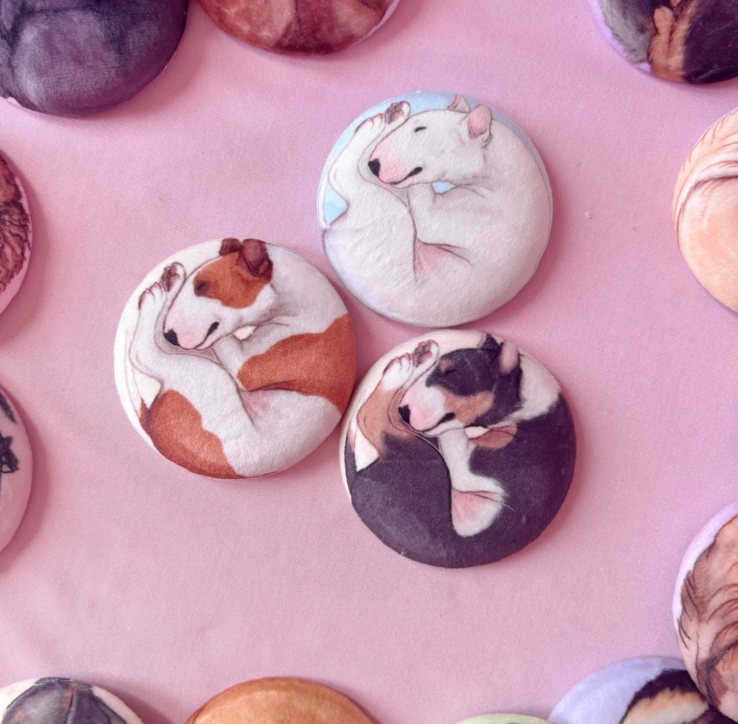 Paws & Dreams Plush Pin | Bull Terrier