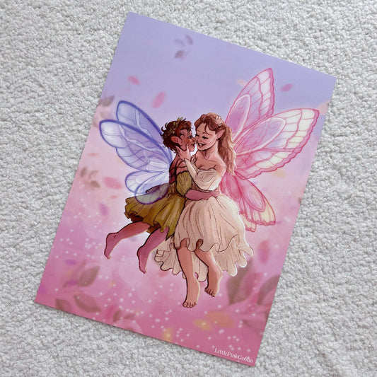 Lesbian Fairies A4 Print