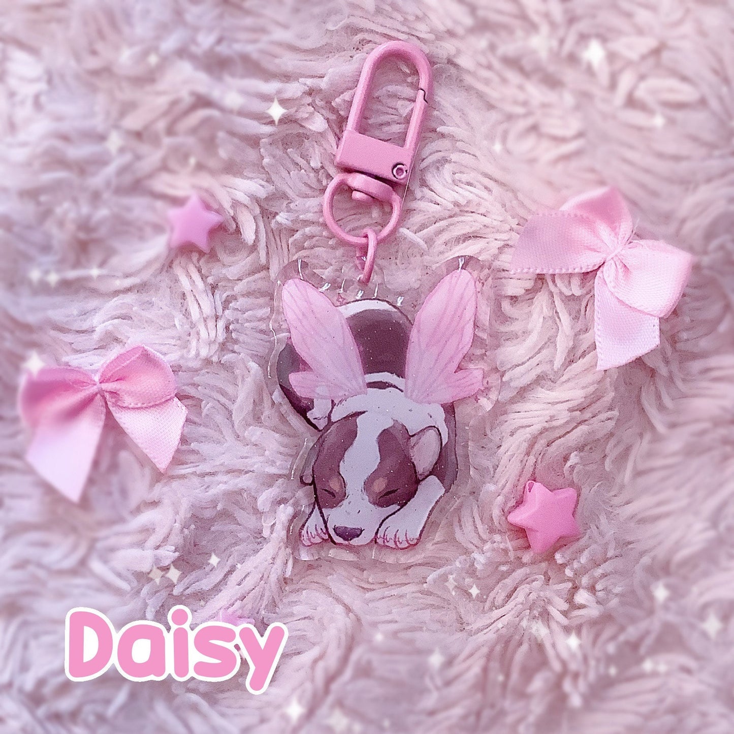 Sleeping Fairy Puppies | Acrylic Charms