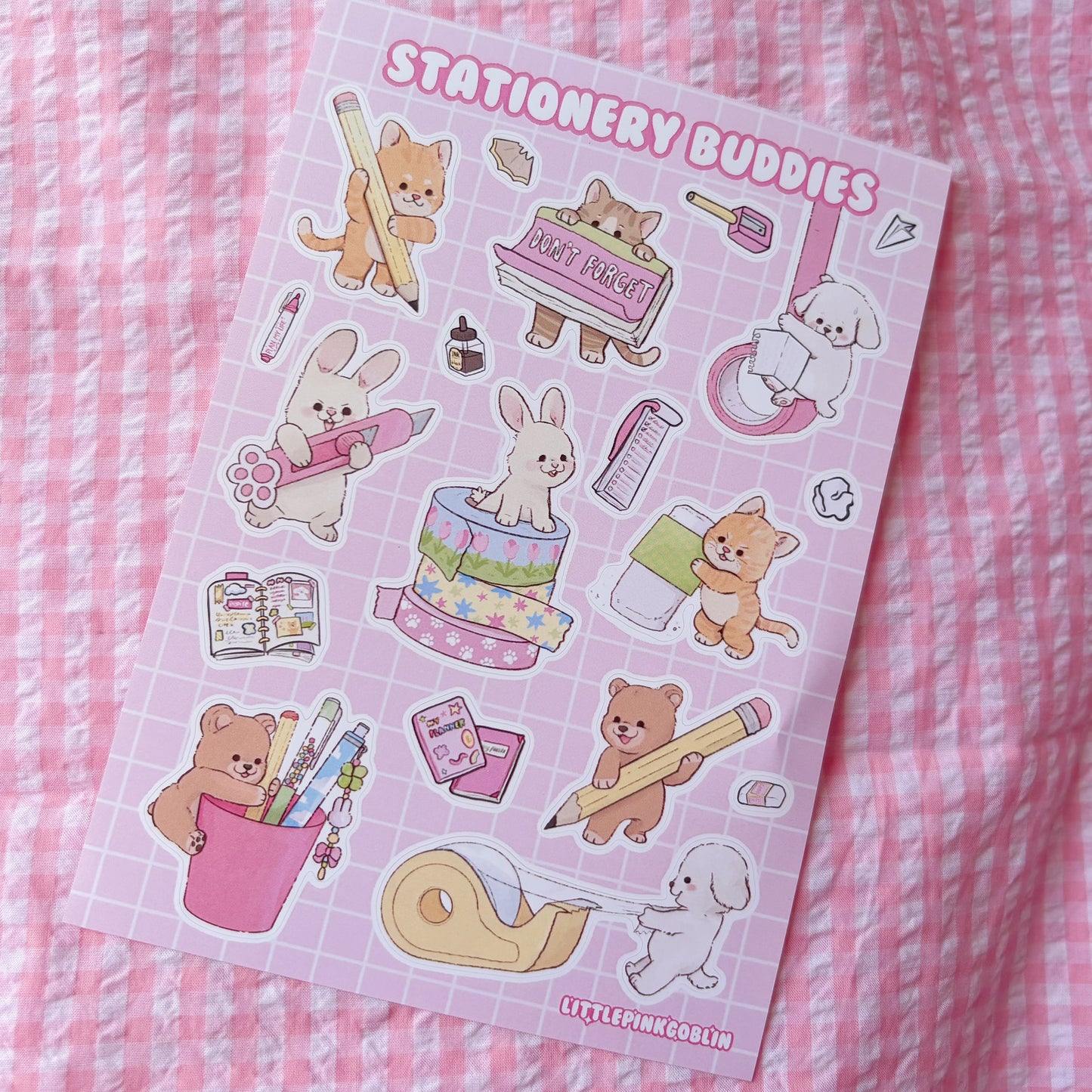 Stationery Buddies | Vinyl Sticker Sheet