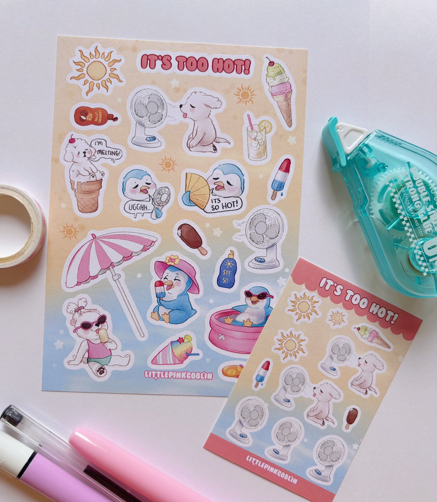 It’s Too Hot! | Planner Stickers