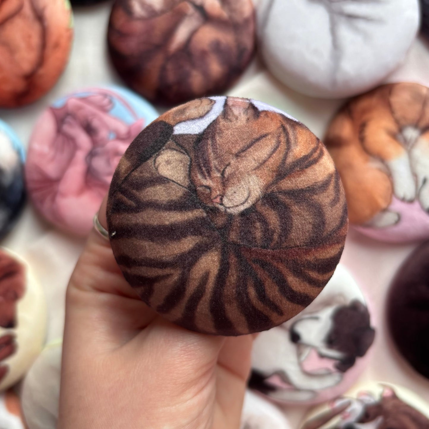 Paws & Dreams Plush Pin | Tabby Cat