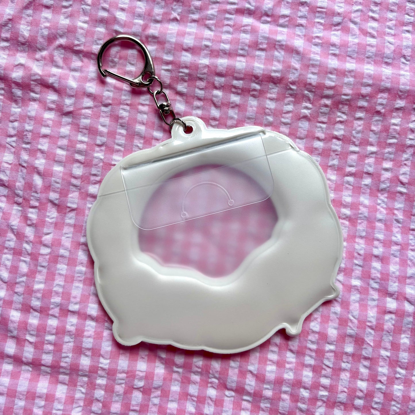 Puppy Bed PVC Bag Badge Holder Keychain