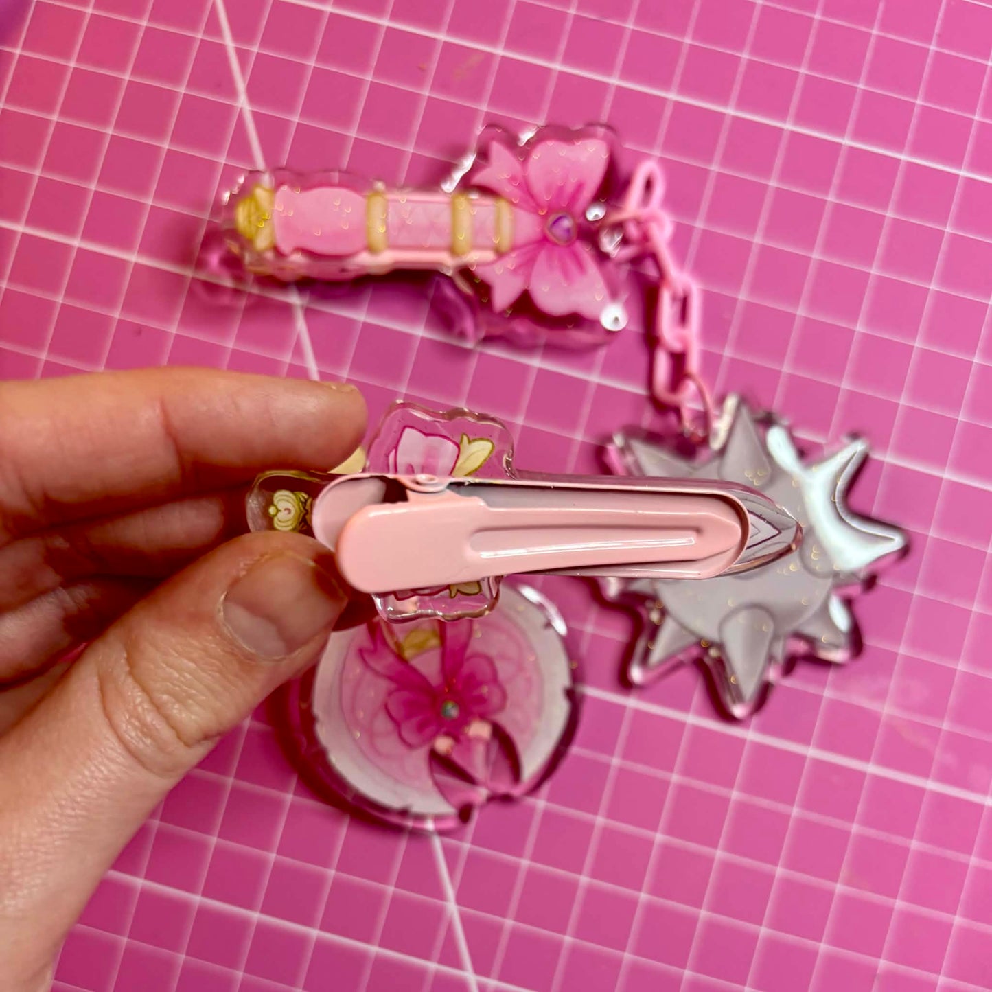 Fight Like A Girl Kawaii Medieval Weapons Hair Clips